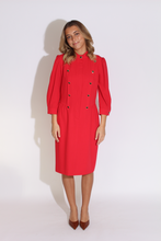 Load image into Gallery viewer, Red Wool Dress