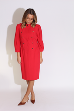 Load image into Gallery viewer, Red Wool Dress