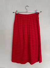 Load image into Gallery viewer, Red 70s Midi Skirt