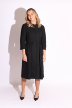 Load image into Gallery viewer, Dark Grey 60s Wool Dress