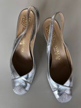 Load image into Gallery viewer, Silver Slingbacks