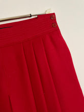 Load image into Gallery viewer, RED WOOL MIDI LENGTH SKIRT