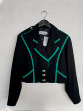 Load image into Gallery viewer, Navy Blue Wool Crepe Jacket