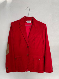 Red Corduroy Blazer