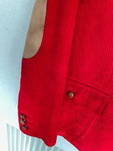 Load image into Gallery viewer, Red Corduroy Blazer