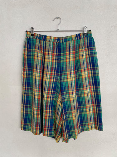 Checkered Bermuda Shorts