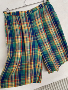 Checkered Bermuda Shorts