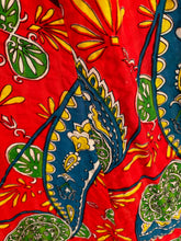 Load image into Gallery viewer, Seersucker Maxi Print 70s Skirt