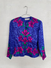 Load image into Gallery viewer, Floral Print Silk Jacket