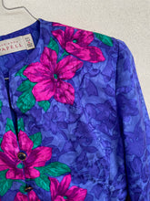 Load image into Gallery viewer, Floral Print Silk Jacket