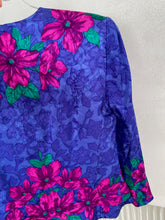 Load image into Gallery viewer, Floral Print Silk Jacket