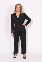 Load image into Gallery viewer, Black Studded Trim Jumpsuit