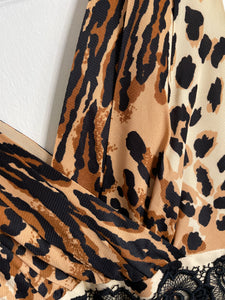 Leopard Print 60s Evening Gown