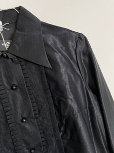Black Tuxedo Style Shirt 60s