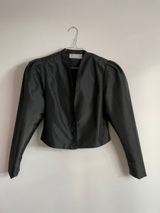 Black Power Shoulder Bolero Jacket