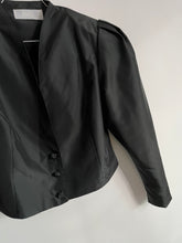 Load image into Gallery viewer, Black Power Shoulder Bolero Jacket