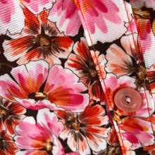 Load image into Gallery viewer, 70s Floral Print Skirt and Shirt Suit