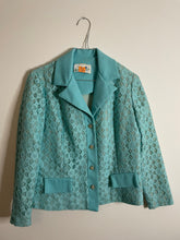 Load image into Gallery viewer, Lace Jacket with Rhinestone Buttons