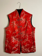 Load image into Gallery viewer, Red Reversible Silk Vest