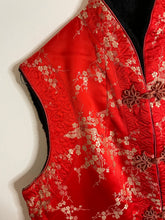 Load image into Gallery viewer, Red Reversible Silk Vest