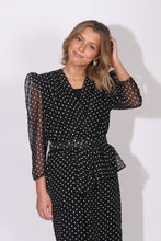 Load image into Gallery viewer, Chiffon Polka Dot Dress