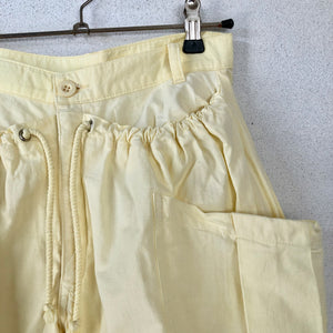 Pale Yellow Side Pocket Pants