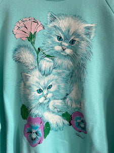 Kitty Print Sweatshirt