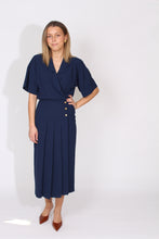 Load image into Gallery viewer, Navy Blue Midi Dress