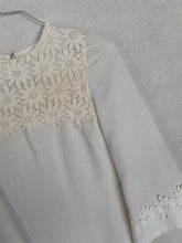 Load image into Gallery viewer, Short White Lace A-Line Dress