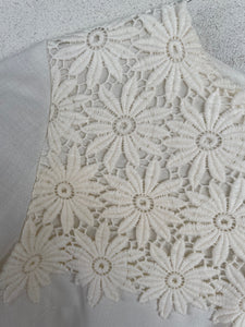 Short White Lace A-Line Dress
