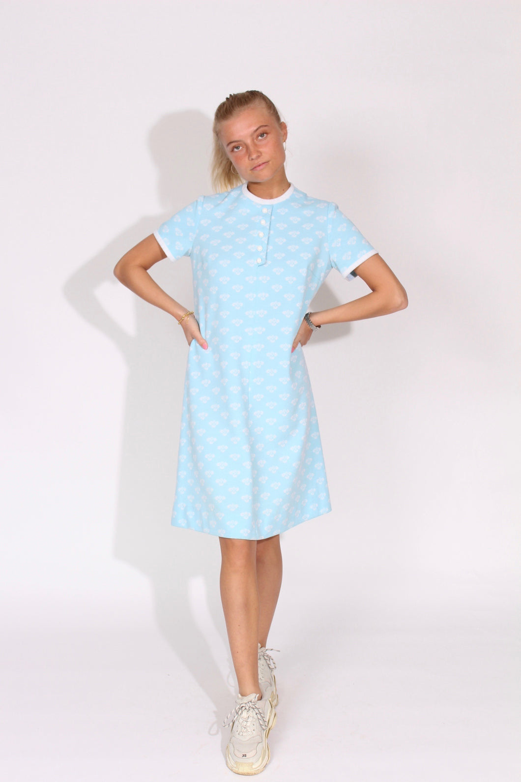 Light Blue A-Line Dress