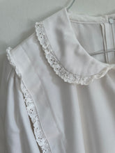 Load image into Gallery viewer, White Jumpsuit with Lace Trim