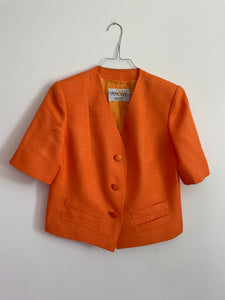 Orange Silk Jacket