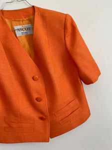 Orange Silk Jacket