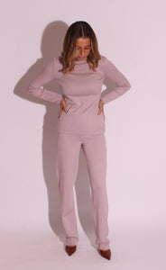 Cashmere Silk Knit Pant Suit