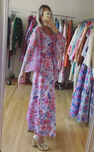 Load image into Gallery viewer, Floral Print Maxi Dress 70s