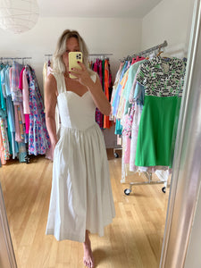 White Linen Dress