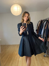 Load image into Gallery viewer, Black Silk Cocktail Dress