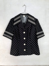 Load image into Gallery viewer, Polka Dot Poly 70s Shirt