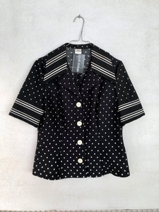 Polka Dot Poly 70s Shirt