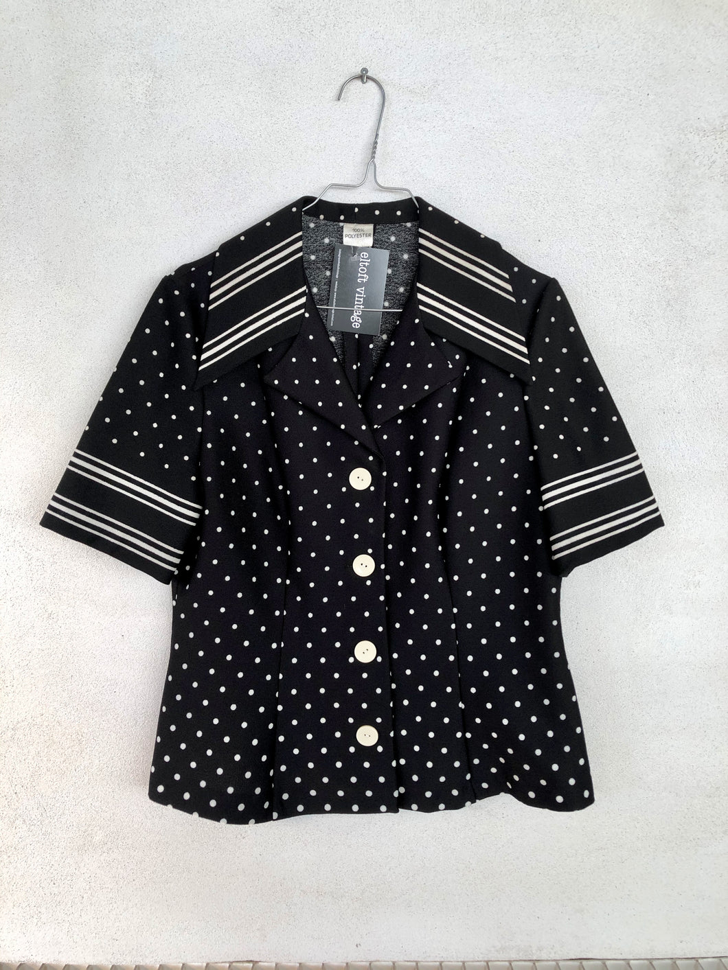 Polka Dot Poly 70s Shirt