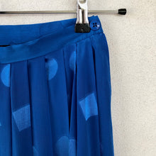 Load image into Gallery viewer, Blue Midi Skirt 80s