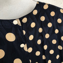 Load image into Gallery viewer, Polka Dot 80s Silk Dress