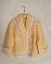 Load image into Gallery viewer, Quilted Pastel Yellow Bed Jacket