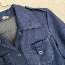 Load image into Gallery viewer, Faux Denim Shirt 70s