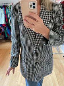 Checkered Blazer Jacket