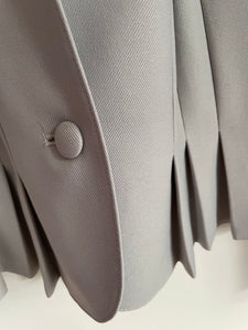 Grey Pleat Jacket