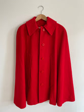 Load image into Gallery viewer, Red Wool Cape