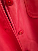 Load image into Gallery viewer, Red Leather Jacket