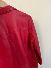 Load image into Gallery viewer, Red Leather Jacket